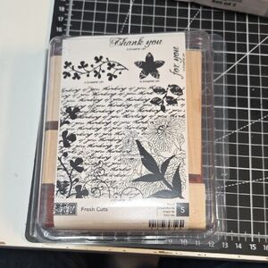 New Fresh Cuts Stampin Up Rubber stamp Set